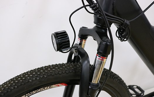 suspension fork with light