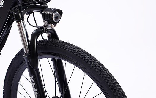 suspension fork with light