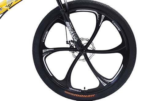integrated wheels and disc brake